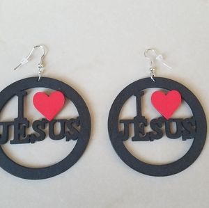 I love Jesus earrings